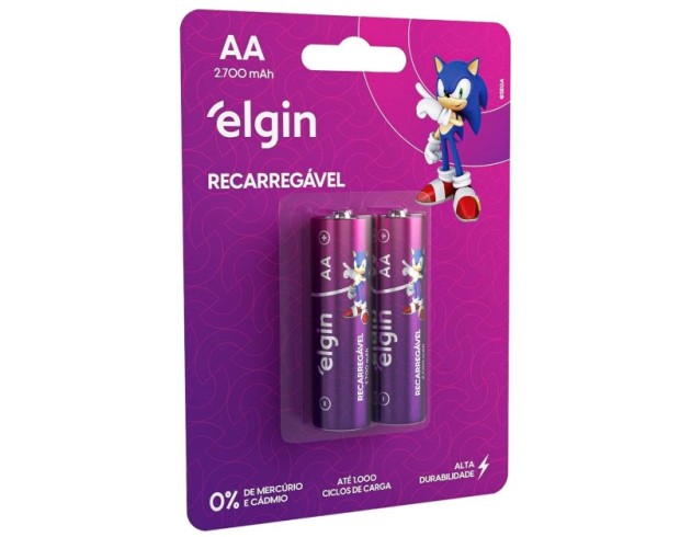 AA ELGIN RECARREGÁVEL 2700mAh AA ELGIN RECARREGÁVEL 2700mAh