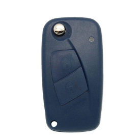 CARCAÇA CHAVE CANIVETE FIAT PUNTO STILO IDEA 2 BOTÕES AZU