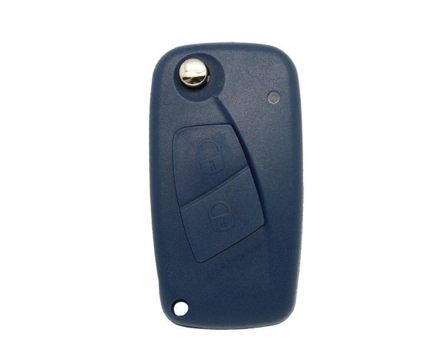CARCAÇA CHAVE CANIVETE FIAT PUNTO STILO IDEA 2 BOTÕES AZU