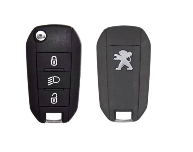 CARCAÇA DE CHAVE CANIVETE PEUGEOT 208 3B CARCAÇA DE CHAVE CANIVETE PEUGEOT 208 3B